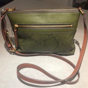 Fossil Olive Green Small Crossbody purse